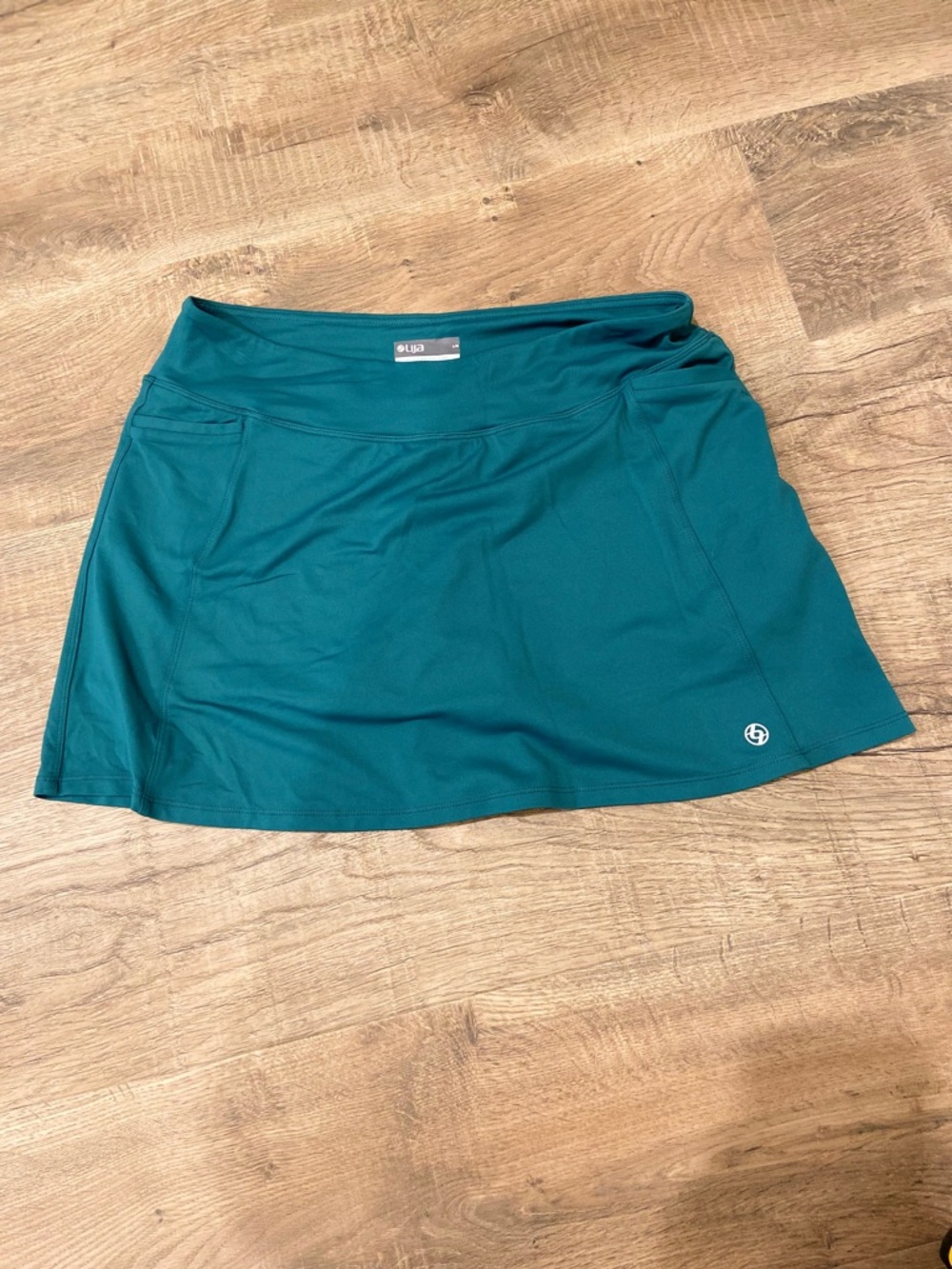 Lija Teal Womens Athletic Skort